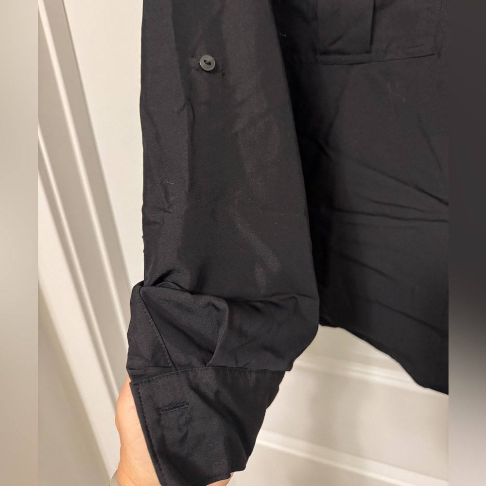 NWT Old Navy women’s button-down utility shirt in black size XL - Picture 5 of 8